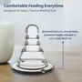 LuvLap Anti-Colic Essential Teat/Nipple for Slim Neck Bottle,4pcs Slow Flow, 0m+, Made of Soft & Flexible Silicone, Ergonomic Shape, Mimics Breastfeeding, Leak Proof, BPA Free, Comes with Sturdy Base, 4 image