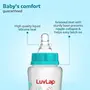 LuvLap Baby Essential Slim Neck Feeding Bottle, 125ml, Wild Flower, with anti Colic Nipple, New Born / Infants / Toddler upto 3 years, BPA Free, , Green, 5 image