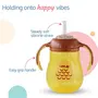 LuvLap Naughty Duck Sipper for Infant/Toddler 280ml, Anti-Spill Sippy Cup with Soft Silicone Straw BPA Free, 12m+ (Yellow), 5 image