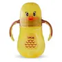 LuvLap Naughty Duck Sipper for Infant/Toddler 280ml, Anti-Spill Sippy Cup with Soft Silicone Straw BPA Free, 12m+ (Yellow), 2 image