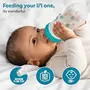 LuvLap Baby Essential Slim Neck Feeding Bottle, 125ml, Wild Flower, with anti Colic Nipple, New Born / Infants / Toddler upto 3 years, BPA Free, , Green, 4 image