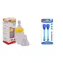 LuvLap Easy Squeezy Food Feeder - 180 ml & Tiny Love Heat Sensitive Baby Feeding Spoons Set, Food Grade PP Kids & Baby Spoon with Soft Silicone Tip, Color changing, BPA Free, FDA Apporved, 2 pcs, Blue, 2 image