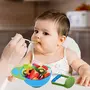 LuvLap Baby Food Grinding Cum Feeding Bowl (Green & Blue) & LuvLap Silicone Food/Fruit Nibbler, 5 image