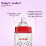 LuvLap Anti-Colic Wide Neck Natura Flo Baby Feeding Bottle, 250ml, New Born / Infants / Toddler upto 3 years, Floral, BPA Free, 4 image