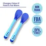 Luv Lap Feeding Spoon with Squeezy Food Grade Silicone Feeder Bottle, 90ml, BPA Free,Blue & Tiny Love Heat Sensitive Baby Feeding Spoon Set, BPA Free, 2 Pcs, Blue, 7 image