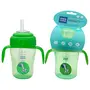 Mee Mee Caring Baby Wet Wipes, Aloe Vera, 72 Pieces (Pack of 5) & Baby Gentle Wet Wipes with Lemon extracts |72 pcs| Pack of 3 & 210ml 2 in 1 Spout and Straw Sipper Cup (Green), 7 image