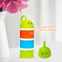 Mee Mee Multi Storage Milk Powder & Food Container | Microwavable Baby Food Box | Travel Friendly | 3 Layer Plastic Food & Milk Powder Container Individual Compartments Multifunctional (Multicolor), 7 image