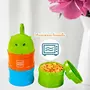 Mee Mee Multi Storage Milk Powder & Food Container | Microwavable Baby Food Box | Travel Friendly | 3 Layer Plastic Food & Milk Powder Container Individual Compartments Multifunctional (Multicolor), 6 image