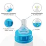 Mylo Baby 2 in 1 Feeding Bottles with Spoon for New Born Baby (125ml + 250ml) | Anti Colic & BPA Free Feeding Bottles | Feels Natural Baby Bottle | Easy Flow Neck Design- Bear + Sky Blue, 5 image