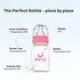 Mylo Baby Feeding Bottle (125 ml) for New Born Baby | Anti Colic & BPA Free Feeding Bottles | Feels Natural Baby Bottle | Easy Flow Neck Design- Plain Pink, 6 image