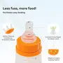 Mylo Baby 2 in 1 Feeding Bottles with Spoon for New Born Baby (125ml + 250ml) | Anti Colic & BPA Free Feeding Bottles | Feels Natural Baby Bottle | Easy Flow Neck Design- Lion + Zesty Orange, 4 image
