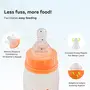 Mylo Baby Feeding Bottle (125ml + 250ml) for New Born Baby | Anti Colic & BPA Free Feeding Bottles | Feels Natural Baby Bottle | Easy Flow Neck Design- Sea Green + Zesty Orange, 4 image