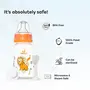 Mylo Baby 2 in 1 Feeding Bottle with Spoon (125 ml) for New Born Baby | Anti Colic & BPA Free Feeding Bottles | Feels Natural Baby Bottle | Easy Flow Neck Design- Orange Lion, 7 image