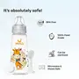 Mylo Baby 2 in 1 Feeding Bottle with Spoon (250 ml) for New Born Baby | Anti Colic & BPA Free Feeding Bottles | Feels Natural Baby Bottle | Easy Flow Neck Design- Grey Girrafe, 7 image