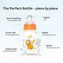 Mylo Baby 2 in 1 Feeding Bottles with Spoon for New Born Baby (125ml + 250ml) | Anti Colic & BPA Free Feeding Bottles | Feels Natural Baby Bottle | Easy Flow Neck Design- Lion + Zesty Orange, 6 image