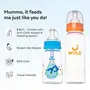 Mylo Baby 2 in 1 Feeding Bottles with Spoon for New Born Baby (125ml + 250ml) | Anti Colic & BPA Free Feeding Bottles | Feels Natural Baby Bottle | Easy Flow Neck Design- Bear + Zesty Orange, 3 image