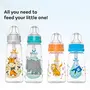 Mylo Baby 2 in 1 Feeding Bottles with Spoon for New Born Baby (125ml + 250ml) | Anti Colic & BPA Free Feeding Bottles | Feels Natural Baby Bottle | Easy Flow Neck Design- Bear + Giraffe, 8 image