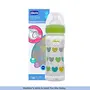 Chicco Well-Being Baby Feeding Bottle, 250ml, 2+ Months | Advanced Anti-Colic Nipple | Soft Silicon Teat | Wide Neck, Anti-Drip Bottle |BPA Free (Green), 4 image