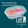 Philips Avent Ultra Air Soother - 2 x Light, Breathable Baby Soothers for Babies Aged 0‑6 Months, BPA-Free with Steriliser Carry Case (SCF085/59), 5 image