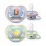 Philips Avent Ultra Air Soother - 2 x Light, Breathable Baby Soothers for Babies Aged 0‑6 Months, BPA-Free with Steriliser Carry Case (SCF085/59), 3 image