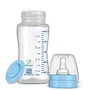 Chicco feed easy Milk Feeding Bottle for Babies & Toddlers, V-Shaped Anti-Colic System to Prevent Colic, Gas & Discomfort, For Comfortable latch, Ultra-Soft Silicone Nipple, Spill-Proof Cap & Stopper, BPA-free, Slow Flow, 0m+ (Pink, 125 ml Bottle, Blue), 6 image