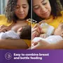 Philips Avent Natural Baby Feeding Bottle | No.1 Brand Recommended by Moms Worldwide | Ideal for 1 months+| Natural Response Technology Mimics Breastfeeding | Uniquely Designed Nipple releases milk only when baby drinks | Pack of 1 | SCY903/67, 5 image