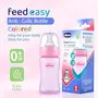 Chicco Feed Easy Milk Feeding Bottle for Babies & Toddlers, V-Shaped Anti-Colic System to Prevent Colic, Gas & Discomfort, BPA-Free, Slow Flow, 0m+ (125ml, Pink), 4 image