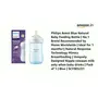 Philips Avent Blue Natural Baby Feeding Bottle | No.1 Brand Recommended by Moms Worldwide | Ideal for 1 months+| Natural Response Technology Mimics Breastfeeding | Uniquely Designed Nipple releases milk only when baby drinks | Pack of 1 | Blue | SCY903/21, 3 image
