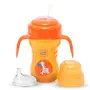 Mee Mee Baby Trainer Sippy Cup | Soft Spout, Leakproof Sipper for Toddlers | Dual Handle for Easy Grip | Non -Toxic, Lightweight & BPA Free, Orange (210 Ml), 2 image