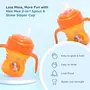 Mee Mee 2 in 1 Convertible Soft Spout & Straw Sipper Cup | Anti Spill, BPA-Free & Non-Toxic | Easy to Hold Detachable Handle | Unbreakable, Anti Leak Lock Bottle with Cap for Kids | 150 ml (Orange), 4 image