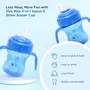 Mee Mee Anti Spill, Interchangeable Sipper/Sippy Cup 150ml with Soft Silicone Spout and Straw BPA Free, 6m+ (Blue), 4 image