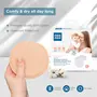 Mee Mee Reusable Cotton Maternity Breast Pads for Feeding Mothers 6 PCS | Washable Absorbing Nursing Pads, Leak Proof | Anti-Bacterial Dermatologically Tested, Bamboo Rayon Pads (100 Washes, Cream), 5 image