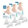 Mee Mee Anti-Colic Easy Flo Silicone Teat, White - Small - 6 Pieces (Pack of 3), 2 image