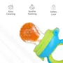 R for Rabbit First Feed Bunny Nibbler Soft Silicon Chewing Fruit Feeder for Babies | Baby Fruit & Food Veggie Teether |Hygenic & BPA Free | Pacifier for Infant 3+ Months (Green-Blue), 5 image