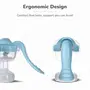 R for Rabbit First Feed Cozy Manual Breast Pump for Mothers with 2 Level Suction Adjustment, Soft and Gentle Silica Pad, Anti-Back Flow Compact Design, 1 Year Warranty (Blue), 4 image