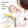R for Rabbit First Feed Cozy Manual Breast Pump for Mothers with 2 Level Suction Adjustment, Soft and Gentle Silica Pad, Anti-Back Flow Compact Design, 1 Year Warranty (Yellow), 6 image