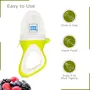 Mee Mee Fruit and Food Nibbler with Silicone Sack, Green, 10 image