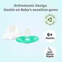R for Rabbit Baby Apple Pacifier Ultra Light Soft Silicone Nipple, Orthodontic Design, BPA-Free for Kids of 6 Months +|Large|Green, 5 image