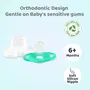 R for Rabbit Baby Apple Pacifier Ultra Light Soft Silicone Nipple, Orthodontic Design, BPA-Free for Kids of 6 Months +|Large|Green, 10 image